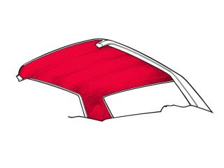 71-73 COUPE HEADLINER RED