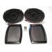 1965-1970 FORD MUSTANG DELUXE 6X9 REAR SPEAKER AND GRILL KIT